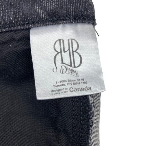 Ryb Ride Your Bike Black Summer Shade Denim Jean Cycling Shorts 9.5 oz US 27 - Picture 12 of 16